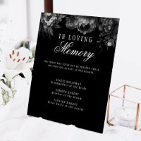 Classic Gothic Black Wedding Memorial