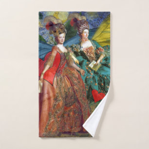 Classic Gothic Gemini Whimsical Butterfly Woman Bath Towel Set