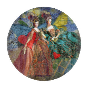 Classic Gothic Gemini Whimsical Butterfly Woman Cutting Board