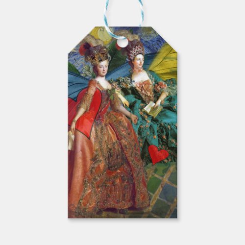 Classic Gothic Gemini Whimsical Butterfly Woman Gift Tags