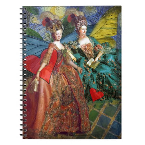 Classic Gothic Gemini Whimsical Butterfly Woman Notebook