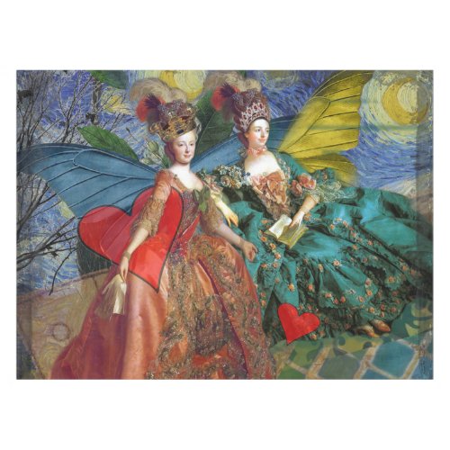 Classic Gothic Gemini Whimsical Butterfly Woman Tablecloth