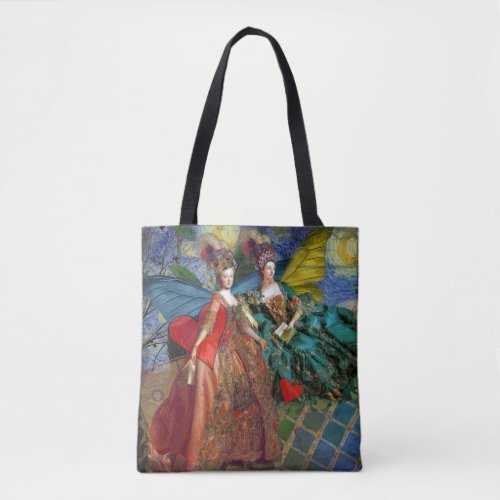 Classic Gothic Gemini Whimsical Butterfly Woman Tote Bag