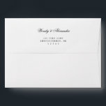 Classic Gothic White Wedding Return Address Envelope<br><div class="desc">Introducing the timeless allure of our Classic Gothic White Wedding Return Address Envelope design, where elegance meets the ethereal. An enchanting touch of dark romance adorned with intricate botanical motifs, featuring clean white backgrounds embellished with lush peonies and delicate roses that exude a moody sophistication perfect for your special day....</div>
