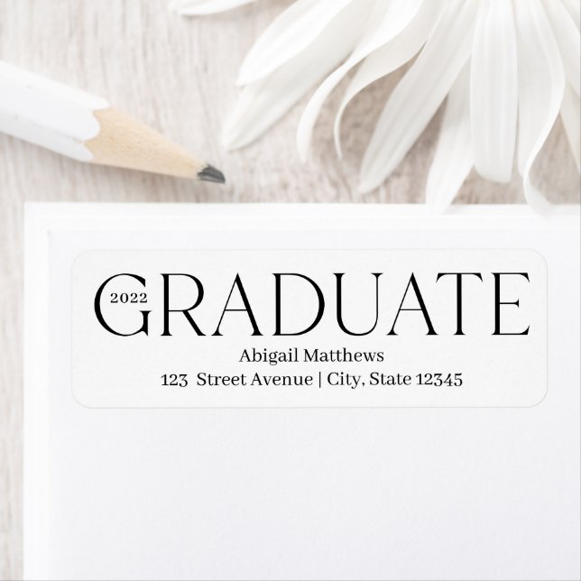 Classic Grad Editable Color Graduation Label (Insitu)