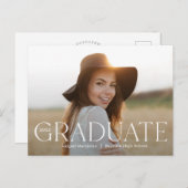 Classic Grad Editable Color Graduation Postcard | Zazzle