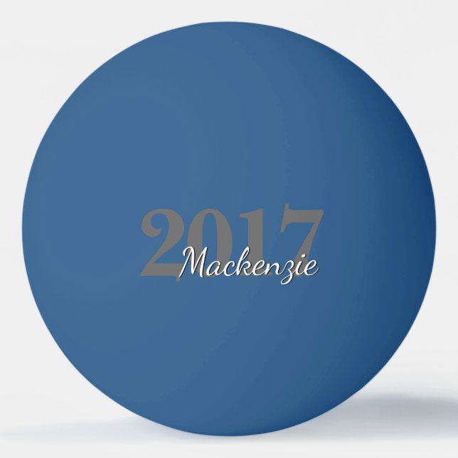 Classic Grad | Modern Black and White Simple Party Ping-Pong Ball (Front)