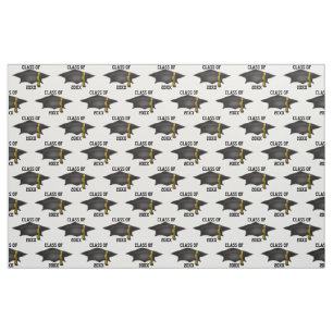 Classic Graduation Cap Class of 20XX Pattern Fabric