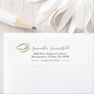 Graduation Return Address Labels | Zazzle