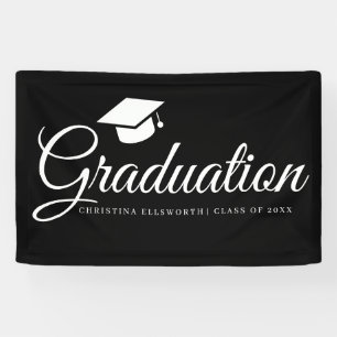  Classic Graduation Cap Party  Banner