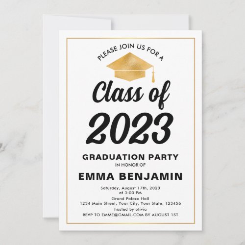 Classic Graduation Invitation