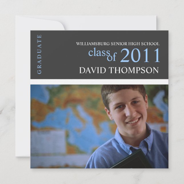 Classic Graduation Party Invitation Announcement (Front)