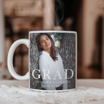 Classic Graduation Photo Mug by Spindle_and_Rye at Zazzle