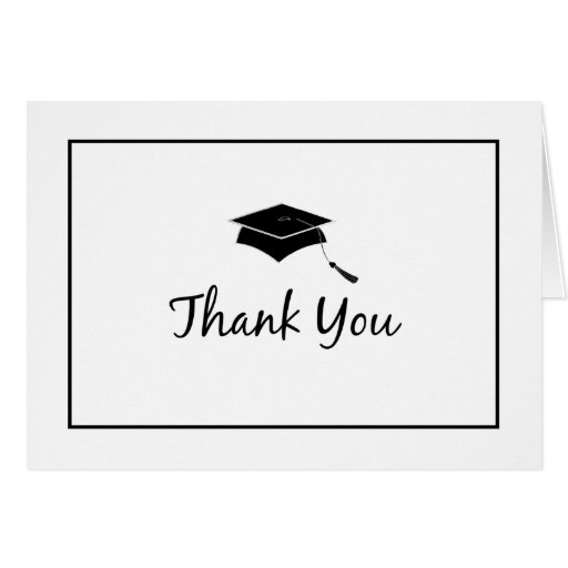 Classic Graduation Thank You Cards | Zazzle