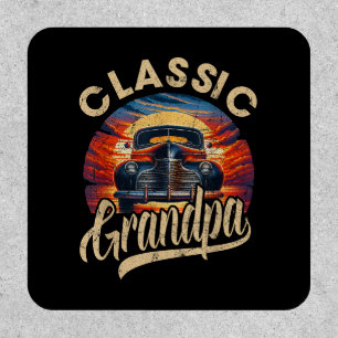 Classic Grandpa Funny Saying Car Lover Men Dad Pap Patch