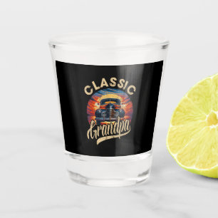 Classic Grandpa Funny Saying Car Lover Men Dad Pap Shot Glass