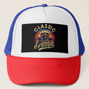 Classic Grandpa Funny Saying Car Lover Men Dad Pap Trucker Hat