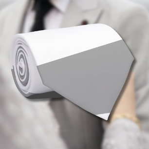 Classic gray and white vintage stripes neck tie