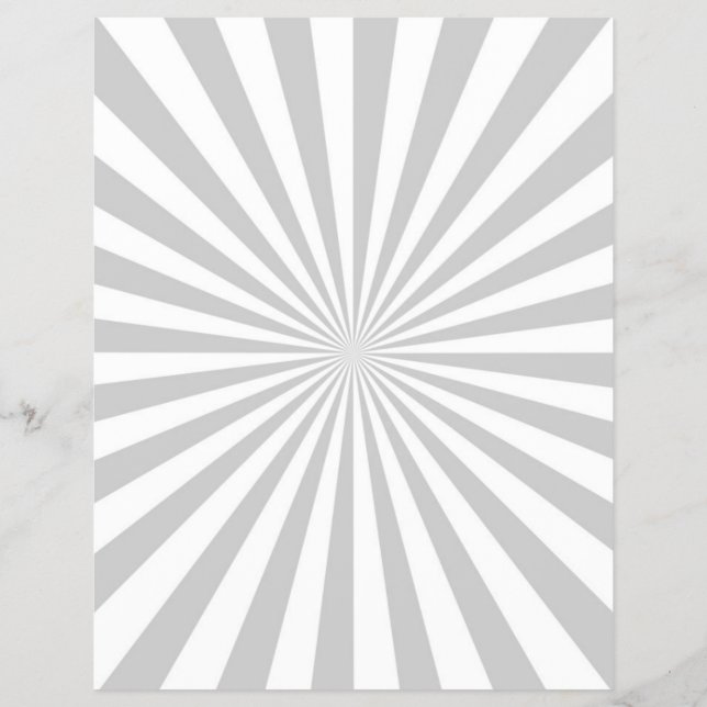 Classic Gray Burst Spinning Wheel Customize This! Flyer (Back)