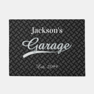 Classic Gray Grey Garage Door mats Doormats Rugs