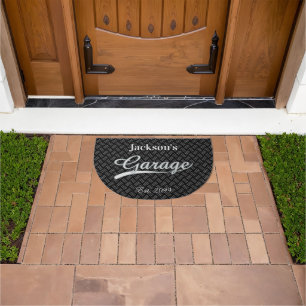 Classic Gray Grey Garage Door mats Doormats Rugs