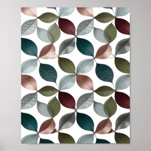 Classic Gray LEAFY Slogan Design Poster
