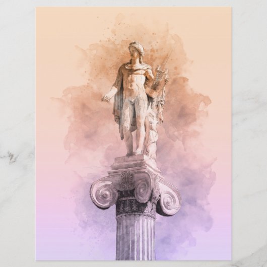 Classic Greek Apollo Statue – Marble-Inspired  (Front)