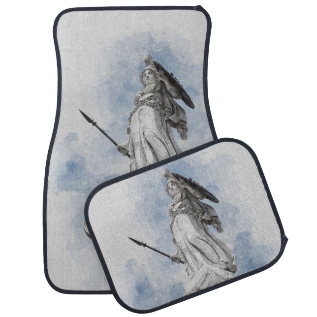 Classic Greek Athena Car Floor Mat | Mythology God (Set)