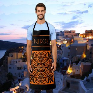 Classic Greek Inspired Personalized Apron