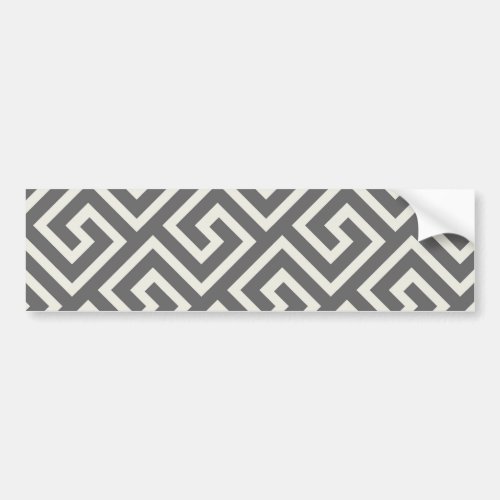 Classic Greek Key Repeating Pattern Bumper Sticker