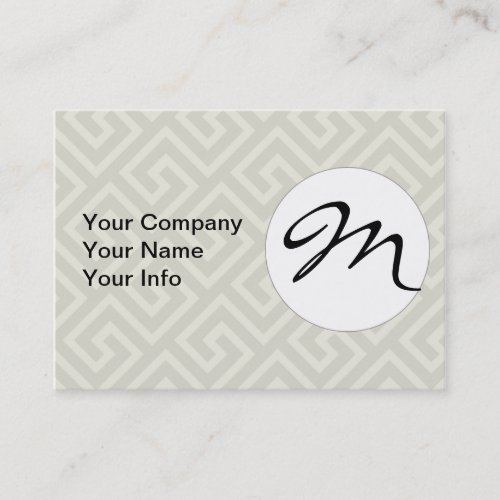 Classic Greek Key Repeating Pattern Business Card