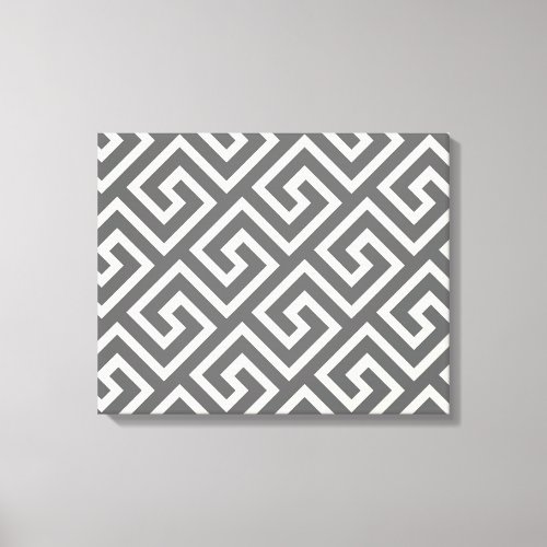 Classic Greek Key Repeating Pattern Canvas Print