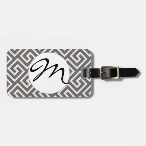 Classic Greek Key Repeating Pattern Luggage Tag