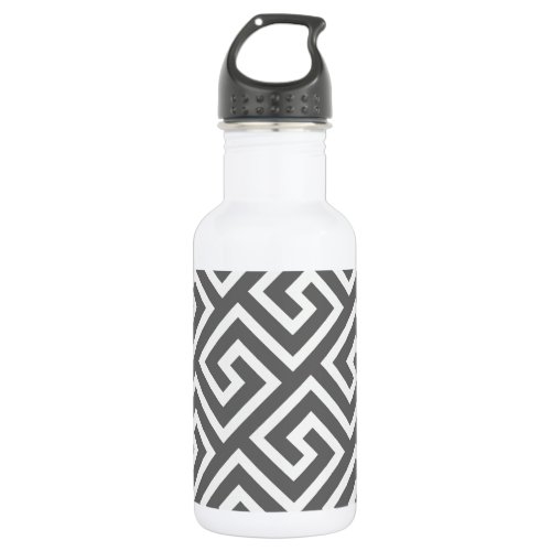 Classic Greek Key Repeating Pattern Water Bottle