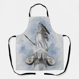 Classic Greek Statue Athena Apron – Mythological