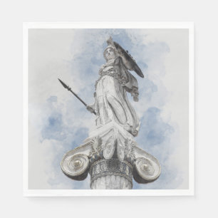 Classic greek statue Athena  Napkins