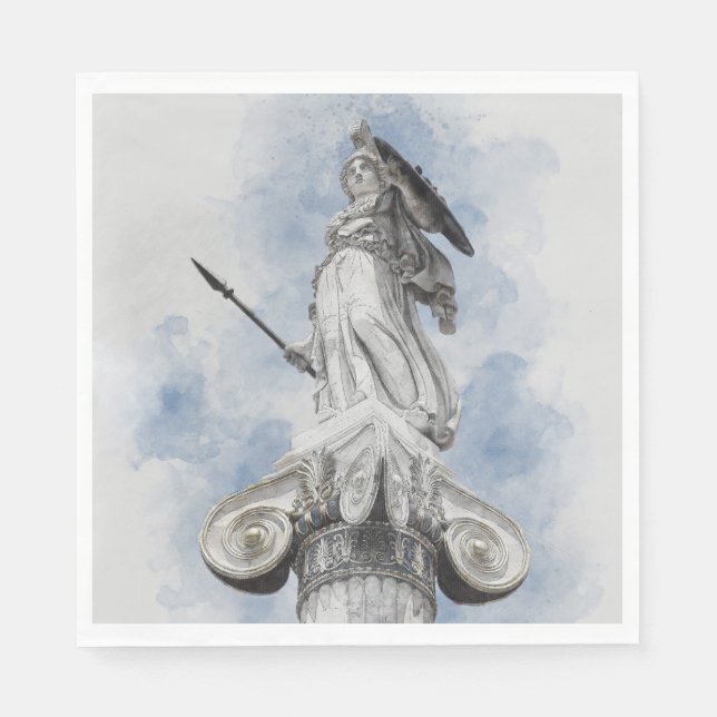 Classic greek statue Athena  Napkins (Front)