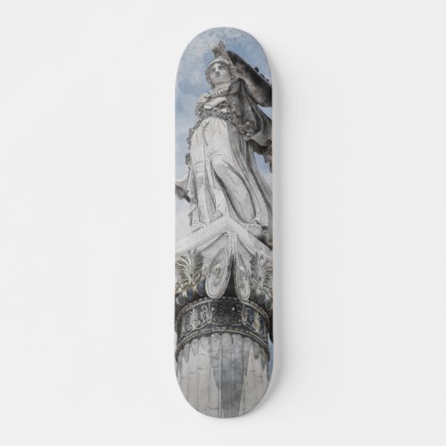 Classic greek statue Athena Postcard Skateboard