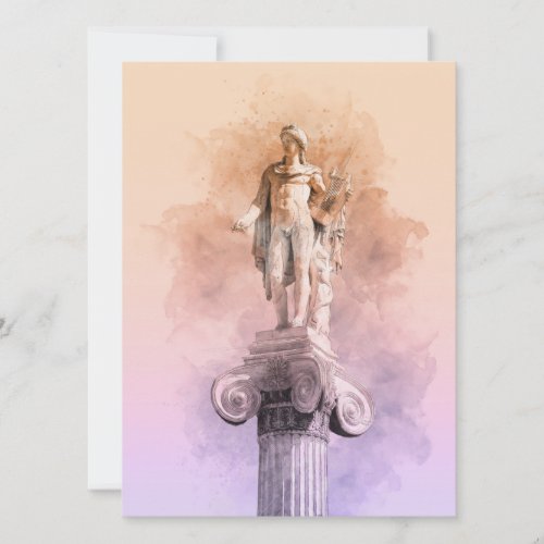 Classic greek statue of Apollo