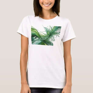 Classic Green ABSTRACT ART Artistic Motif T-Shirt