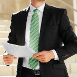 Classic Green and Navy Stripes Tie<br><div class="desc">Classic stripes design that can be easily personalized for a father's day gift,  wedding party gifts for your groomsmen,  corporate events,  etc</div>