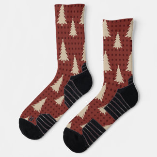 Classic Green and Red Argyle Athletic Performance Socks