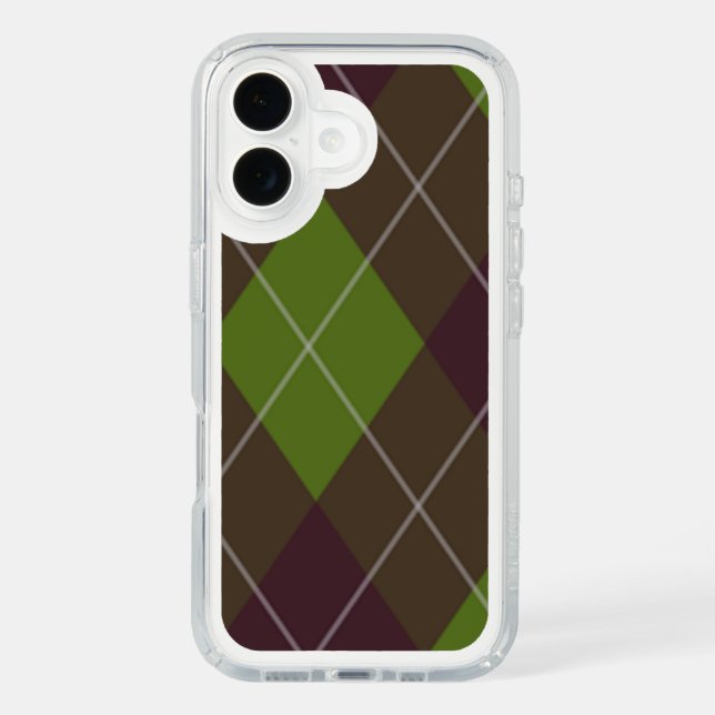 Classic Green Argyle Pattern Speck iPhone Case (Front)