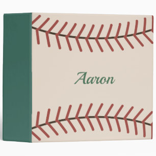 Classic Green Baseball Card Binder Gift
