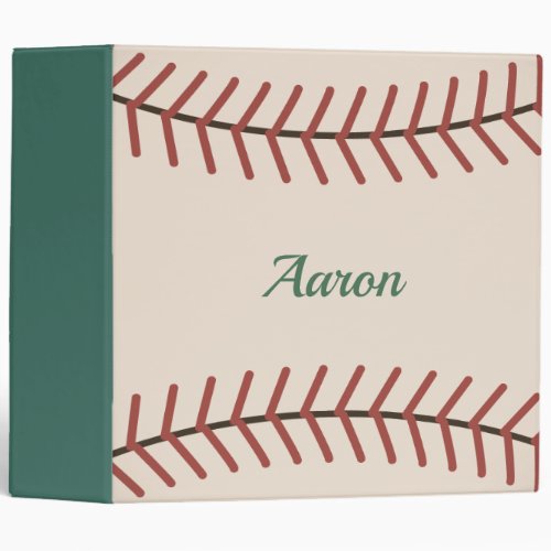 Classic Green Baseball Card Binder Gift