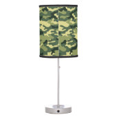 Classic Green Camouflage Table Lamp (Back)