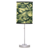Classic Green Camouflage Table Lamp (Front)
