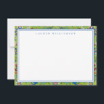 Classic Green Chinoiserie Note Card<br><div class="desc">Green Chinoiserie Flat Correspondence Card, a true embodiment of timeless elegance and personalized charm. It is perfect for sending heartfelt messages, expressing gratitude, or conveying well wishes. As a gift, this Chinoiserie Flat Correspondence Card allows you or a special someone someone else to send their sentiments with style and grace....</div>