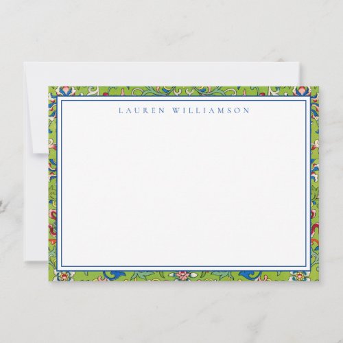 Classic Green Chinoiserie Note Card