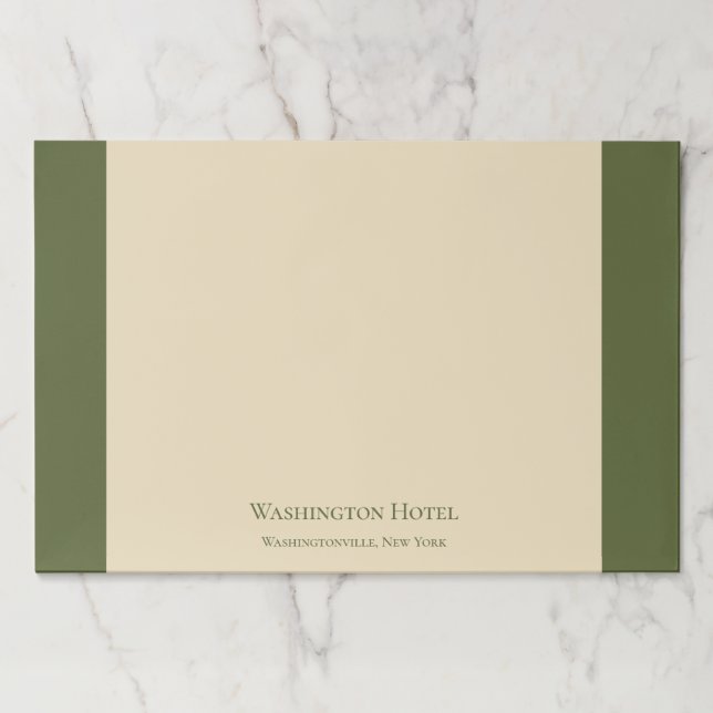 Classic Green Desk Notepad  Paper Pad (Front)